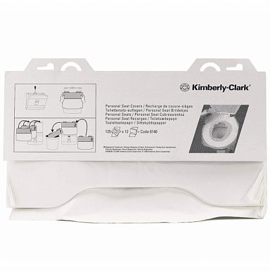 6140 Одноразовые покрытия Kimberly Clark на унитаз, 12 картриджей по 125 листов